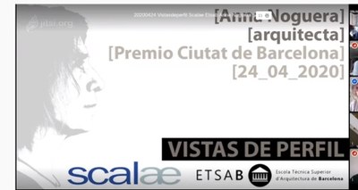 ETSAB ALUMNI - WEBINAR - Vistes de perfil, arquitecta Anna Noguera