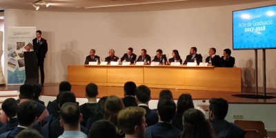 Acte de graduació a l'ETSECCPB